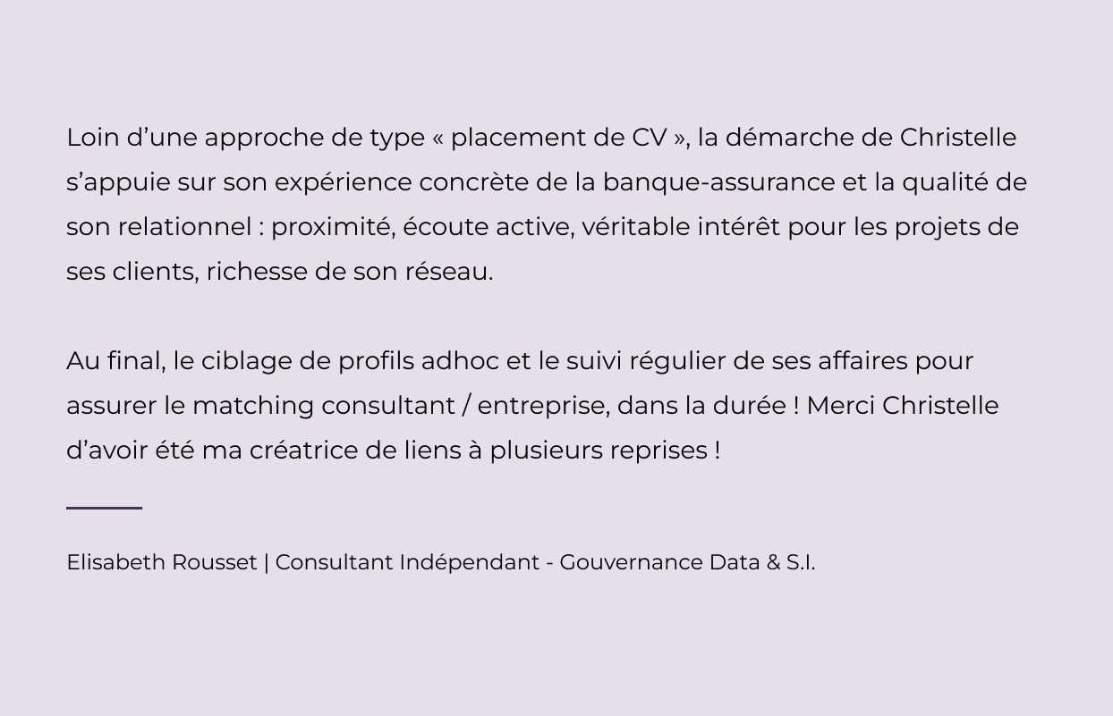 Avis client 3 - Ahora Consulting